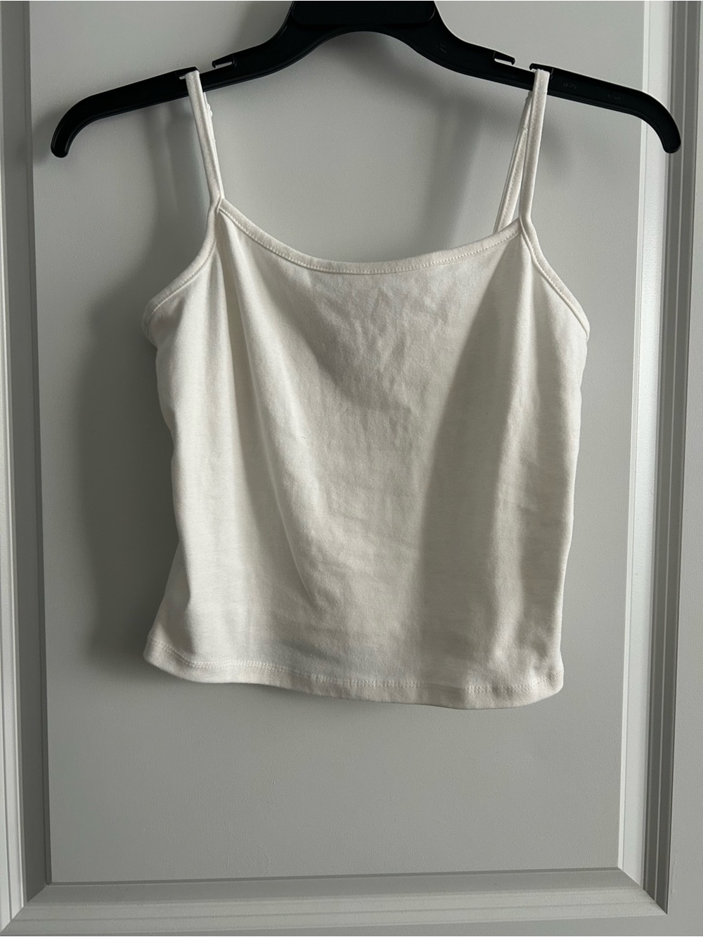 Women's White Spaghetti Strap Camisole Tank